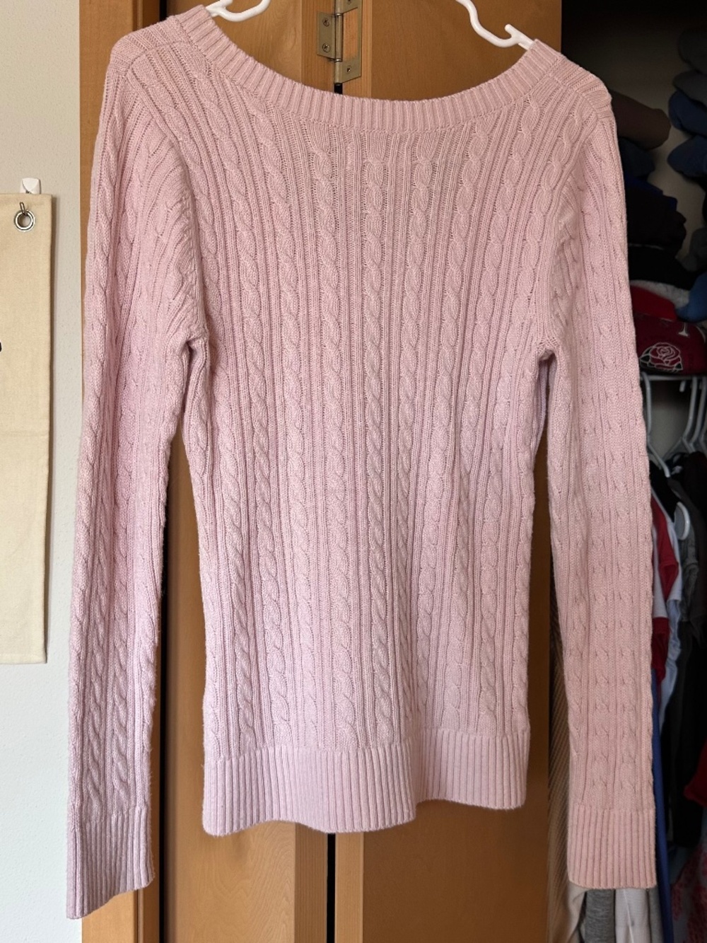 Vintage Y2K Hollister Baby Pink Knit Sweater - Picture 3 of 4
